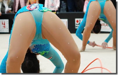 女子体操選手の股関節が美しいセクシーレオタード画像集 ①